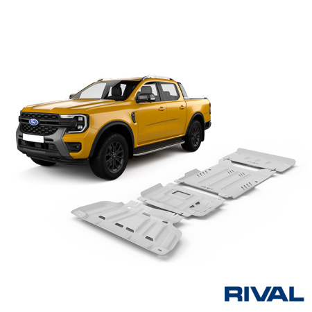 Skid Plate Set (Radiator, Engine, Gearbox, Transfer Case) Ford Everest 2022-; Ranger 2022-;  Volkswagen Amarok 2023-; 